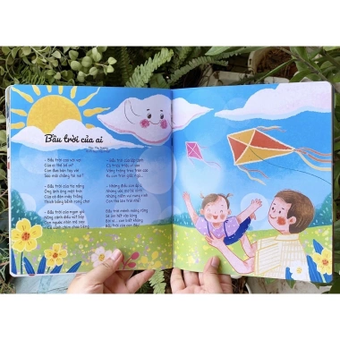 Sách Thơ Thai Giáo Cho Mẹ Bầu Hạnh Phúc Bìa Cứng - Quà Tặng Đặc Biệt Cho Con - Lionbooks 89.000₫