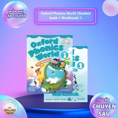 Sách tiếng Anh Oxford Phonics World trọn bộ 5 tập kèm file nghe video Giá 130k