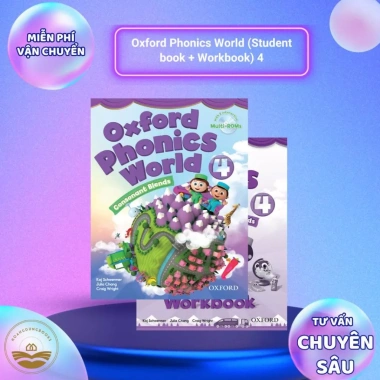 Sách tiếng Anh Oxford Phonics World trọn bộ 5 tập kèm file nghe video Giá 130k