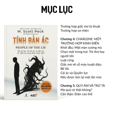 Sách Tính Bản Ác – Tâm lý học ác, dối trá, hy vọng chữa lành, chỉ 155.400₫ 5