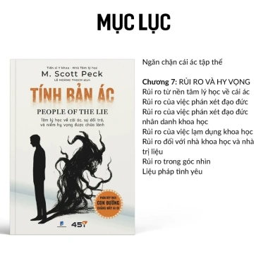 Sách Tính Bản Ác – Tâm lý học ác, dối trá, hy vọng chữa lành, chỉ 155.400₫ 7