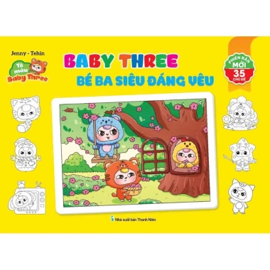 Sách tô màu Baby Three, Capybara, Kuromi, Labubu, Cinnamoroll Sanrio cho bé 18.000đ 3 Sách tô màu Baby Three, Capybara, Kuromi, Labubu, Cinnamoroll Sanrio cho bé 18.000đ 3