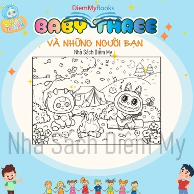 Sách Tô Màu Baby Three và Những Người Bạn - 64 trang, sáng tạo cho bé, giảm giá 49.000 VND 3