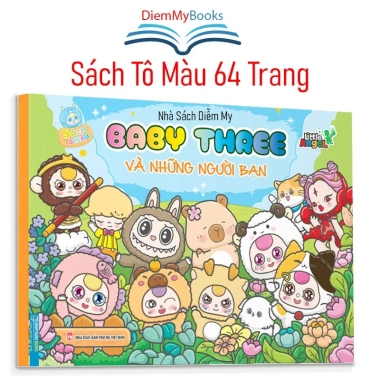Sách Tô Màu Baby Three và Những Người Bạn - 64 trang, sáng tạo cho bé, giảm giá 49.000 VND 9