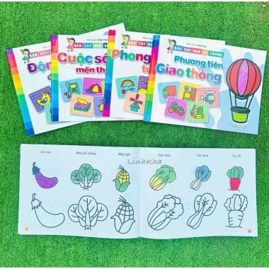 Sách tô màu bàn tay nhỏ 44 trang - Hình tranh đa dạng cho bé, chỉ 31.000đ - Tân Việt 3 Sách tô màu bàn tay nhỏ 44 trang - Hình tranh đa dạng cho bé, chỉ 31.000đ - Tân Việt 3