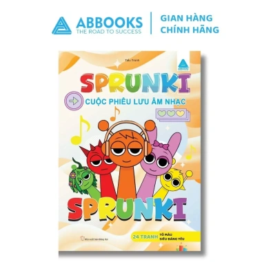 Sách Tô Màu Bé SPRUNKI - Bộ 4 Cuốn ABBOOKS, Nhiều Chủ Đề Ngộ Nghĩnh, 17.000 VNĐ