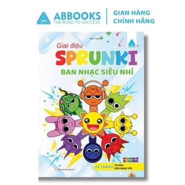 Sách Tô Màu Bé SPRUNKI - Bộ 4 Cuốn ABBOOKS, Nhiều Chủ Đề Ngộ Nghĩnh, 17.000 VNĐ