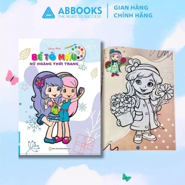 Sách Tô Màu Cho Bé Nữ Hoàng Thời Trang và Công Chúa Điệu Đà - ABBOOKS Giá 17.000đ 2 Sách Tô Màu Cho Bé Nữ Hoàng Thời Trang và Công Chúa Điệu Đà - ABBOOKS Giá 17.000đ 2