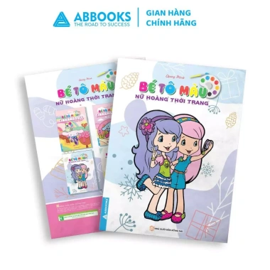 Sách Tô Màu Cho Bé Nữ Hoàng Thời Trang và Công Chúa Điệu Đà - ABBOOKS Giá 17.000đ