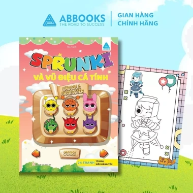 Sách tô màu co bé Sprunki - Vũ Điệu Cá Tính, giá 17.000 VND, giảm từ 20.740 VND