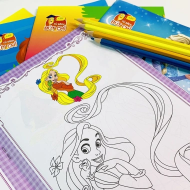 Sách Tô Màu Công Chúa cho Bé 2-6 tuổi - Túi 6 Cuốn, Giá chỉ 20.000 VND 7