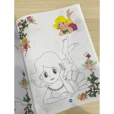Sách tô màu công chúa cho bé ABBOOKS - Hình ảnh lung linh, phát triển sáng tạo, giá ưu đãi 10.350