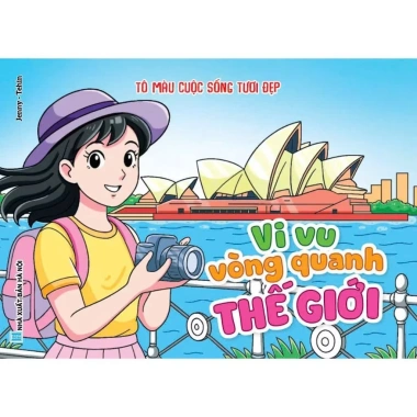 Sách Tô Màu Cuộc Sống - Tô màu bình yên, vẽ hạnh phúc mỗi ngày, giảm giá đặc biệt 34.181 VND