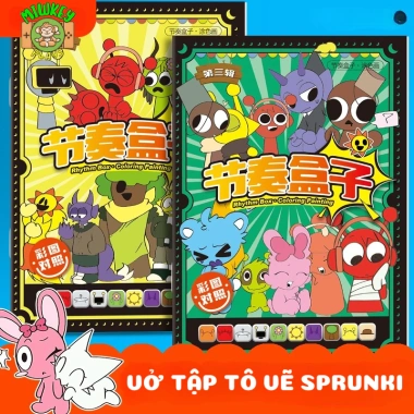 Sách Tô Màu Incredibox Sprunki – Vẽ Simon, Raddy, Wenda, Giá 30.000 VNĐ
