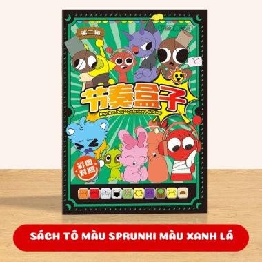 Sách Tô Màu Incredibox Sprunki – Vẽ Simon, Raddy, Wenda, Giá 30.000 VNĐ