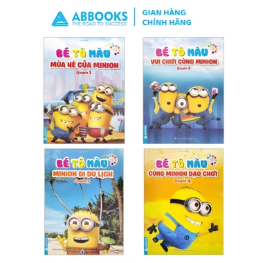 Sách tô màu Minion dễ thương cho bé - ABBOOKS - Giá 9.774 VND giảm từ 12.413 VND