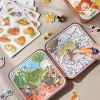 Sách tô màu nước 2in1 ma thuật kèm sticker bóc dán chủ đề cho bé - tái sử dụng nhiều lần 2