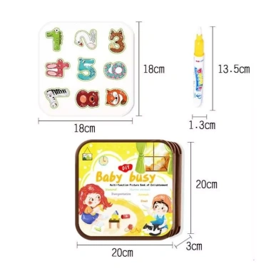 Sách tô màu nước & bóc dán 2 trong 1 cho bé - Giáo dục chơi học, giá 126.000đ