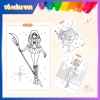 Sách tô màu Sailor Moon 20 trang cực đẹp - Đồ chơi giáo dục sáng tạo cho bé gái 7