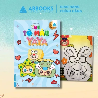 Sách tô màu sáng tạo cho bé YAYA ABBOOKS, giá 17.000₫, phát triển trí tưởng tượng và kỹ năng vẽ