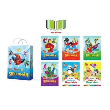 Sách Tô Màu Siêu Nhân cho Bé 2-6 tuổi - Bộ 6 Cuốn - Giá ưu đãi 20.000 VND 6 Sách Tô Màu Siêu Nhân cho Bé 2-6 tuổi - Bộ 6 Cuốn - Giá ưu đãi 20.000 VND 6