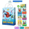 Sách Tô Màu Siêu Nhân Hoạt Hình 2-6 tuổi - Túi 6 cuốn + Sáp 12 màu, Giá 38.000₫
