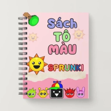Sách Tô Màu SPRUNKI 20 Trang A5 – Bé Tập Tô, Ảnh Hướng Dẫn, Tránh Xa Điện Thoại, Tivi 14.000 VND