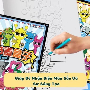 Sách Tô Màu Sprunki Ngộ Nghĩnh cho Trẻ 3-6 tuổi - Đồ Chơi Phát Triển Tư Duy Sáng Tạo - Giá 30.000 VND