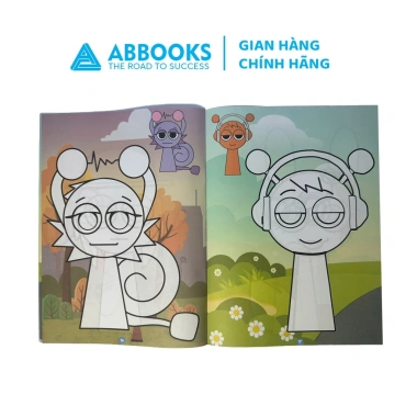 Sách Tô Màu Sprunki Tinh Nghịch Đáng Yêu cho Bé – Hình Ảnh Ngộ Nghĩnh, Giá 16.999 VND