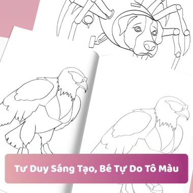 Sách Tô Màu Tung Tung Sahur – Nhân Vật Tralalero, Bombom, Lavacca Bé, 32k