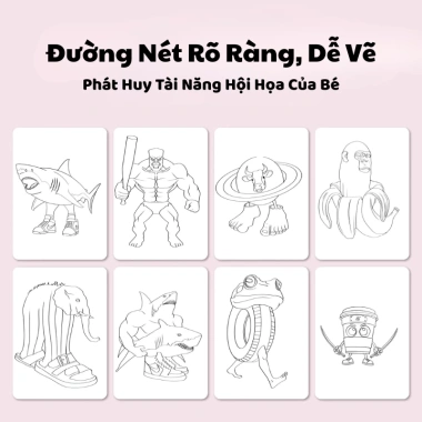 Sách Tô Màu Tung Tung Sahur – Nhân Vật Tralalero, Bombom, Lavacca Bé, 32k 5 Sách Tô Màu Tung Tung Sahur – Nhân Vật Tralalero, Bombom, Lavacca Bé, 32k 5
