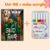 Sách tô màu Tung Tung Tung Sahur Squid Game 3 cho bé - giấy dày không lem, sáng tạo 8