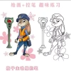 Sách tô màu Zootopia cho bé – Line art rõ nét, tập vẽ tô màu dễ thương, giảm giá 23% 4