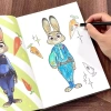 Sách tô màu Zootopia cho bé – Line art rõ nét, tập vẽ tô màu dễ thương, giảm giá 23% 8