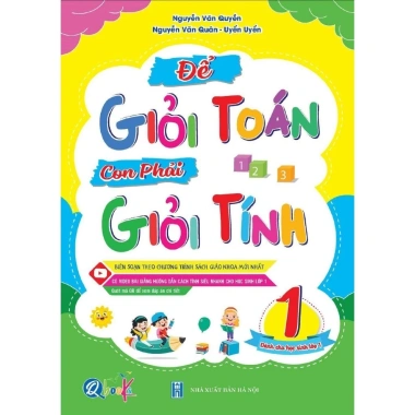 Sách Toán lớp 1 Để giỏi tính - Giá chỉ 30.000, giúp học sinh lớp 1 yêu thích toán 3