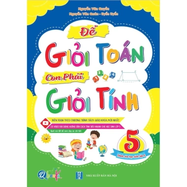 Sách Toán lớp 1 Để giỏi tính - Giá chỉ 30.000, giúp học sinh lớp 1 yêu thích toán 7