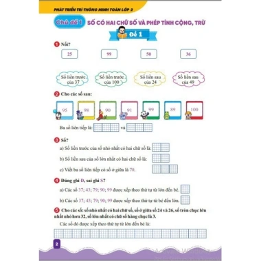 Sách Toán Lớp 2 Phát Triển Trí Thông Minh - Biên soạn GDPT mới, Nâng cao tư duy - ndbooks 2