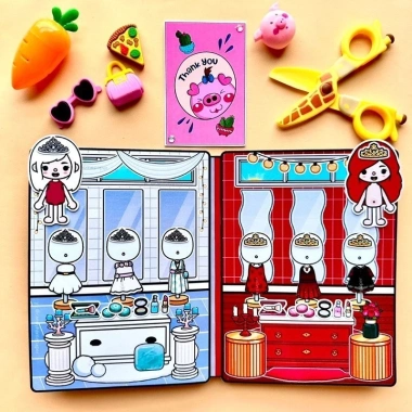 Sách Toca Boca Băng và Lửa - Đồ chơi Montessori 0‑3, Ngôi nhà Búp Bê, Kuromi, Cinnamoroll - Chỉ 85.000₫
