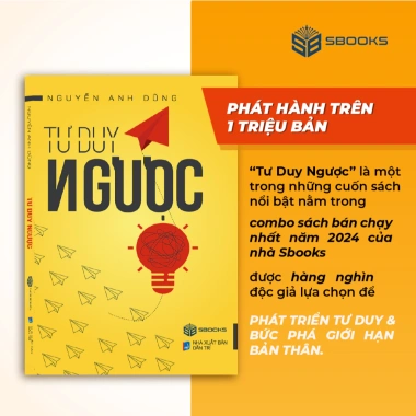 Sách Tư Duy Ngược Nguyễn Anh Dũng - Giá ưu đãi 139.000đ, phát triển tư duy sáng tạo Sbooks