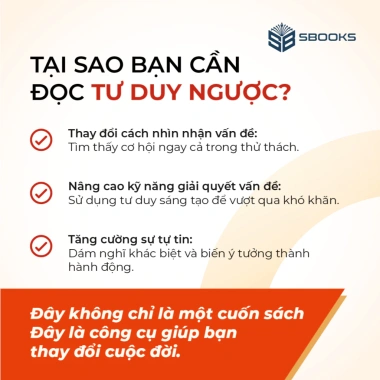Sách Tư Duy Ngược Nguyễn Anh Dũng - Giá ưu đãi 139.000đ, phát triển tư duy sáng tạo Sbooks