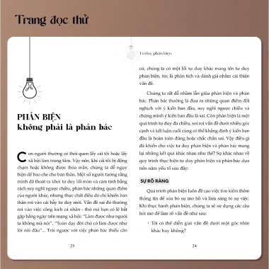 Sách Tư Duy Phản Biện - Tránh Cạm Bẫy Thao Túng, Nhận Biết và Loại Bỏ Định Kiến - Giá chỉ 75.000 VNĐ