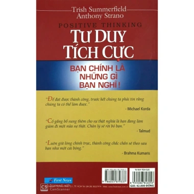 Sách Tư Duy Tích Cực - Bạn Chính Là Những Gì Bạn Nghĩ - First News - Giá ưu đãi 49.213₫ 5