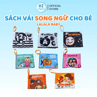 Sách Vải Bé Sơ Sinh An Toàn 8 Mặt Sột Soạt - Phát Triển Đa Giác Quan, Giá 35.000đ