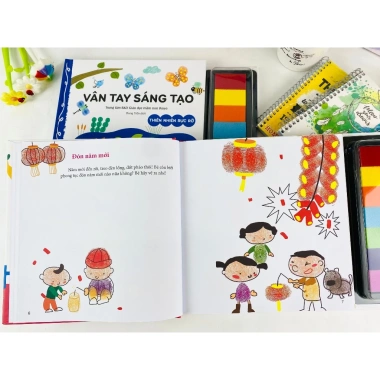 Sách Vân Tay Sáng Tạo Cho Bé - Phát Triển Kỹ Năng Tư Duy, Giá Ưu Đãi 96.750đ 6