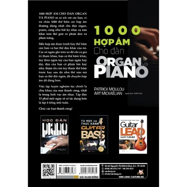 Sách Vanlangbooks 1.000 Hợp Âm Đàn Organ & Piano Tái Bản 2.025 - Giá Ưu Đãi 77.200₫ 2