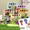 Sách viết tay Sprunki, bộ giấy nến vẽ trẻ em, sách vẽ đường và phác thảo, giá ưu đãi 34,729₫