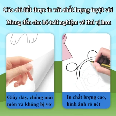 Sách viết tay Sprunki, bộ giấy nến vẽ trẻ em, sách vẽ đường và phác thảo, giá ưu đãi 34,729₫