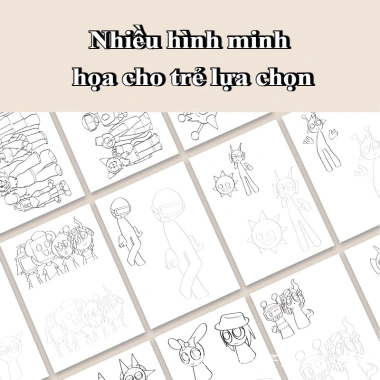 Sách viết tay Sprunki, bộ giấy nến vẽ trẻ em, sách vẽ đường và phác thảo, giá ưu đãi 34,729₫ 8 Sách viết tay Sprunki, bộ giấy nến vẽ trẻ em, sách vẽ đường và phác thảo, giá ưu đãi 34,729₫ 8