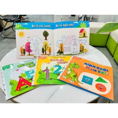Sách Viết Xóa Thông Minh TNBOOKS Combo 4 Cuốn Cho Bé 3 đến 5 Tuổi Xóa Lại Nhiều Lần 7