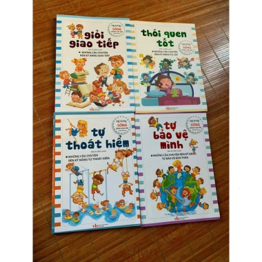 Sách Xả Kho - Rèn Kỹ Năng Sống Cho Bé: Tự Bảo Vệ, Giao Tiếp, Thoát Hiểm, Thói Quen Tốt - 150.000đ 4